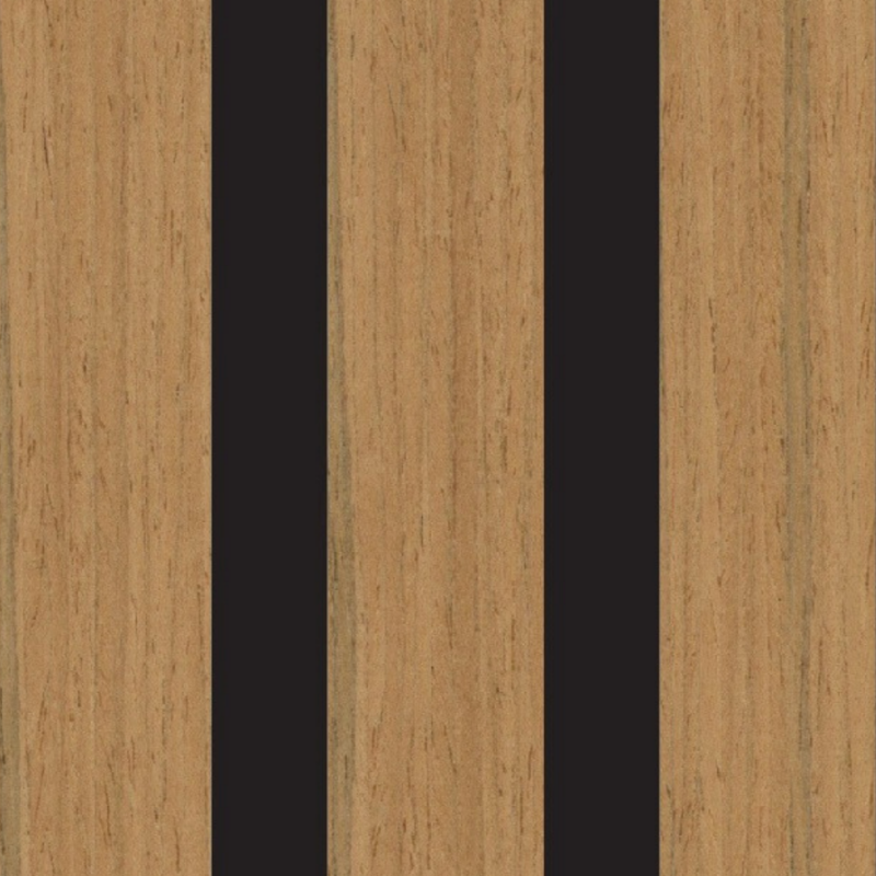 Pure Latten™ Teak op zwart vilt