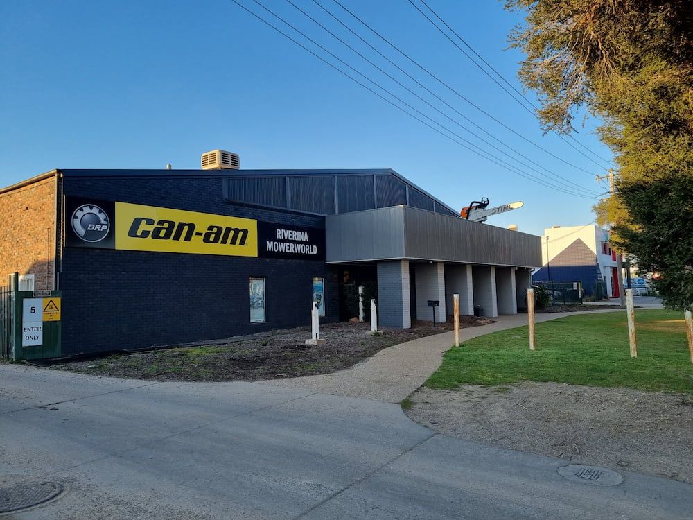 A Can-Am Store is Located on the Corner of a Street — Shields Painting & Decorating in Temora, NSW