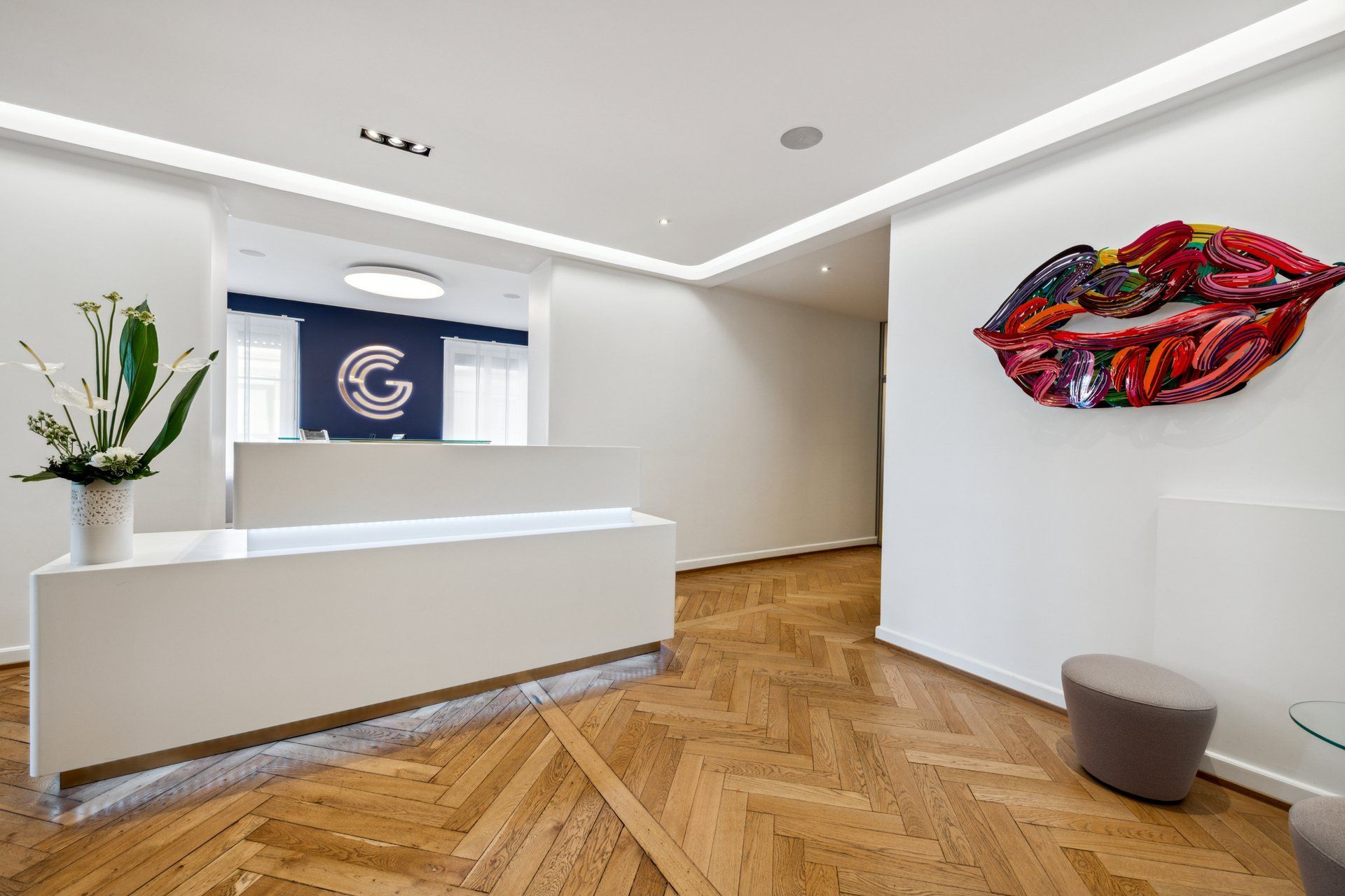 Salle d'attente Geneva Smile Center