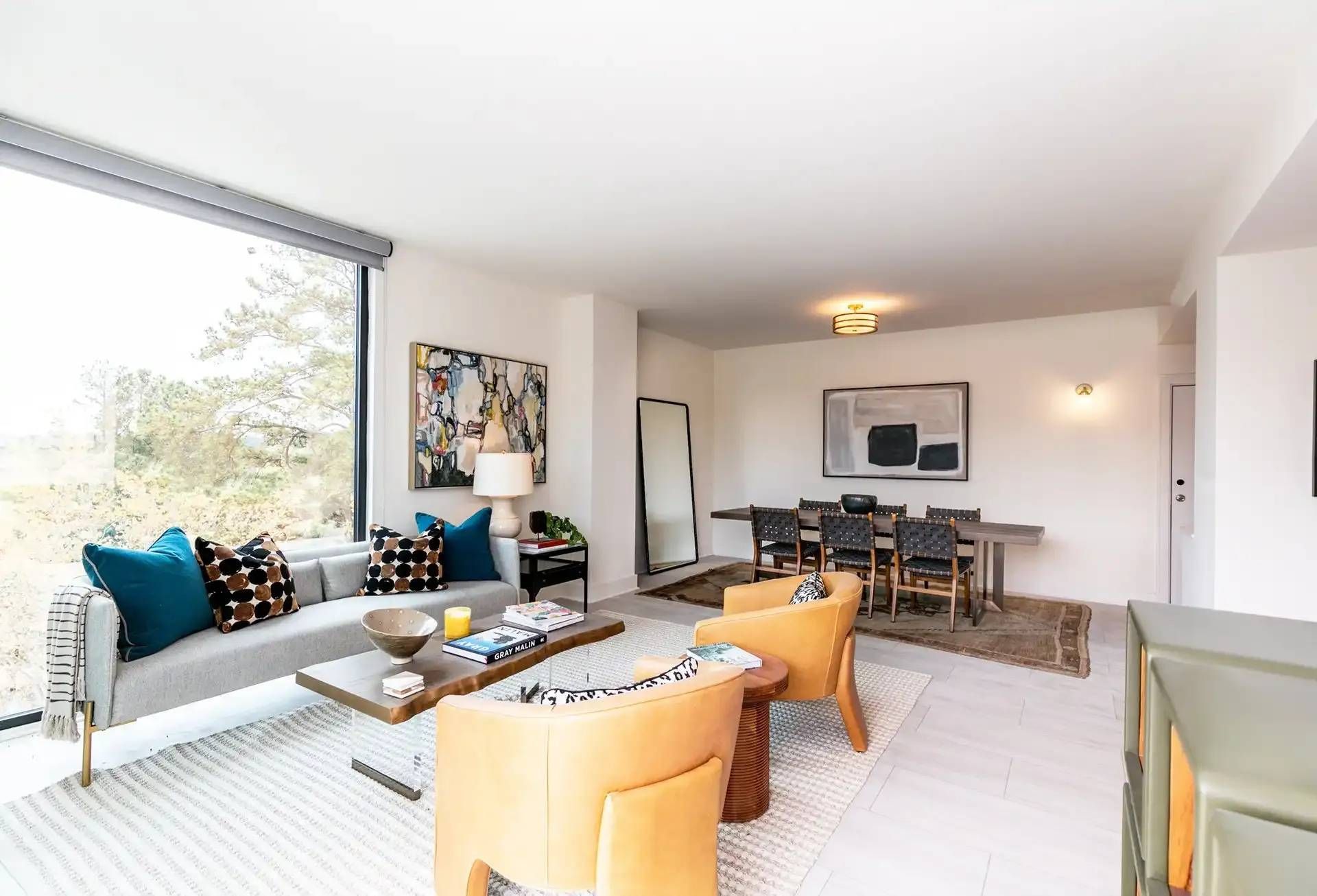 Living room at Ilion Apartments in Marietta, GA.