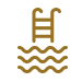 A swimming pool icon with a ladder and waves.
