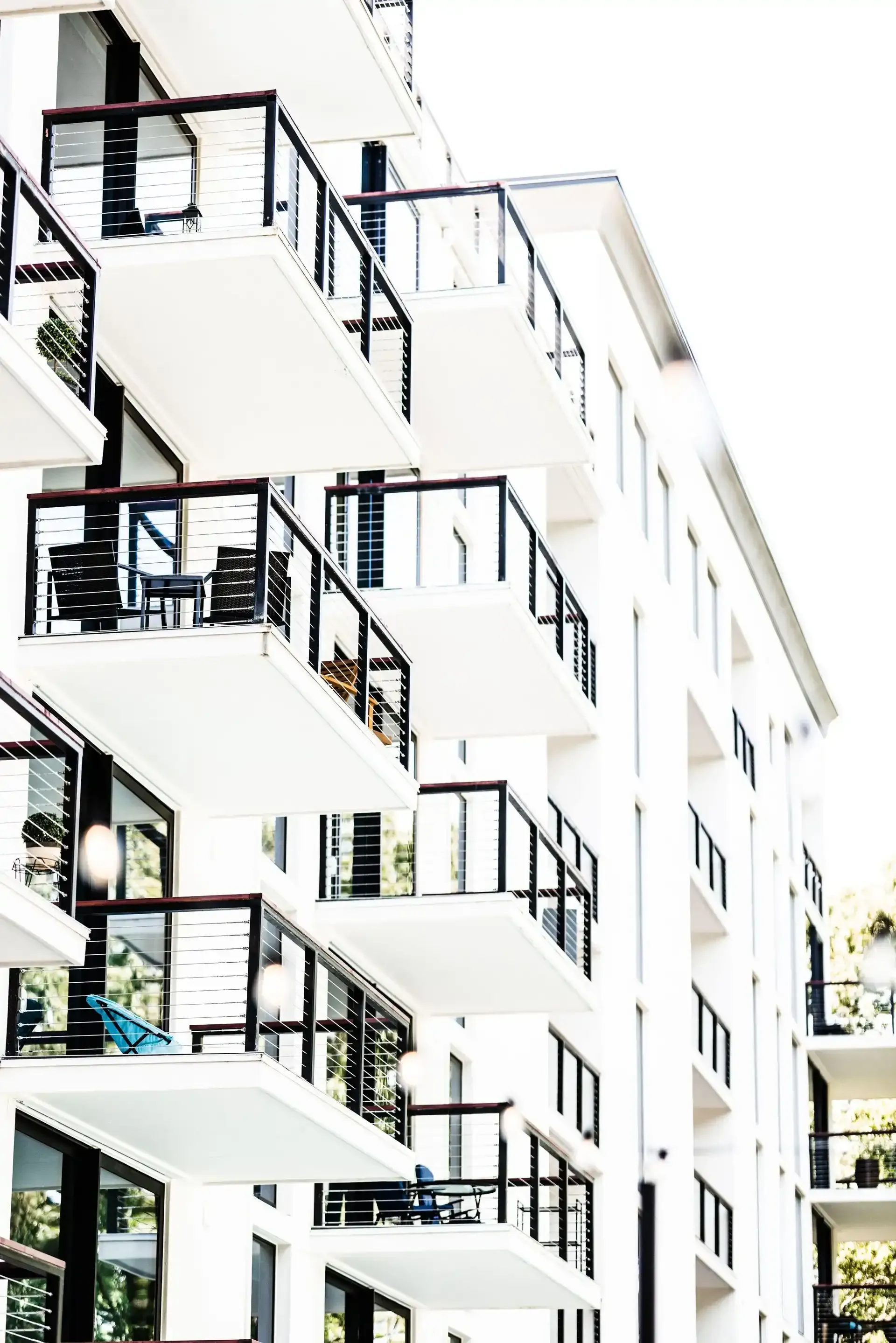 Apartment Balconies at Ilion Apartments in Marietta, GA.