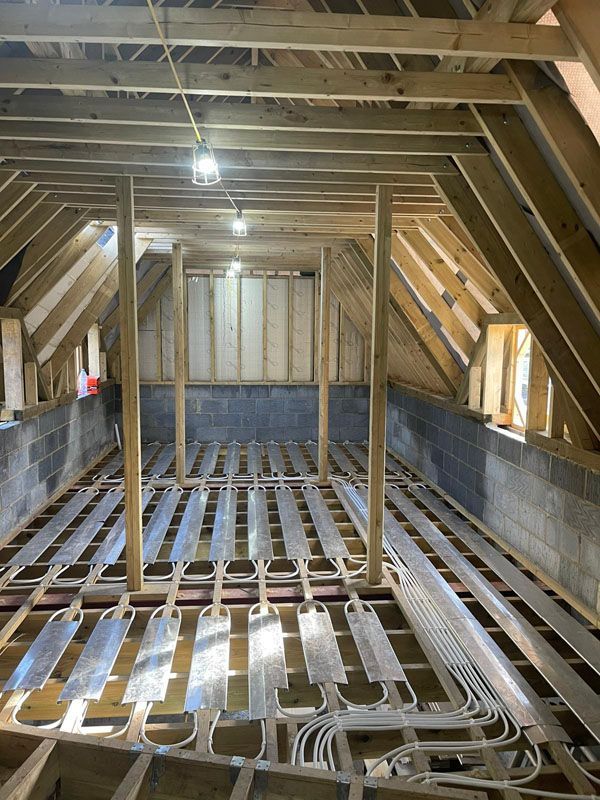 Heating Near Three Legged Cross