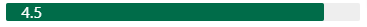 Un rectangle vert avec une bordure blanche sur fond blanc.