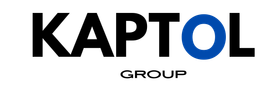 KAPTOL GROUP logo in black and blue text on a white background