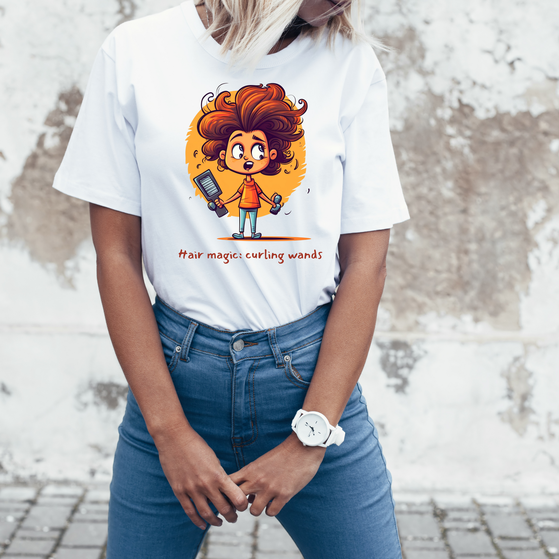 tee shirt with hairdresser logo