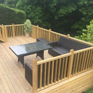 Wooden decking