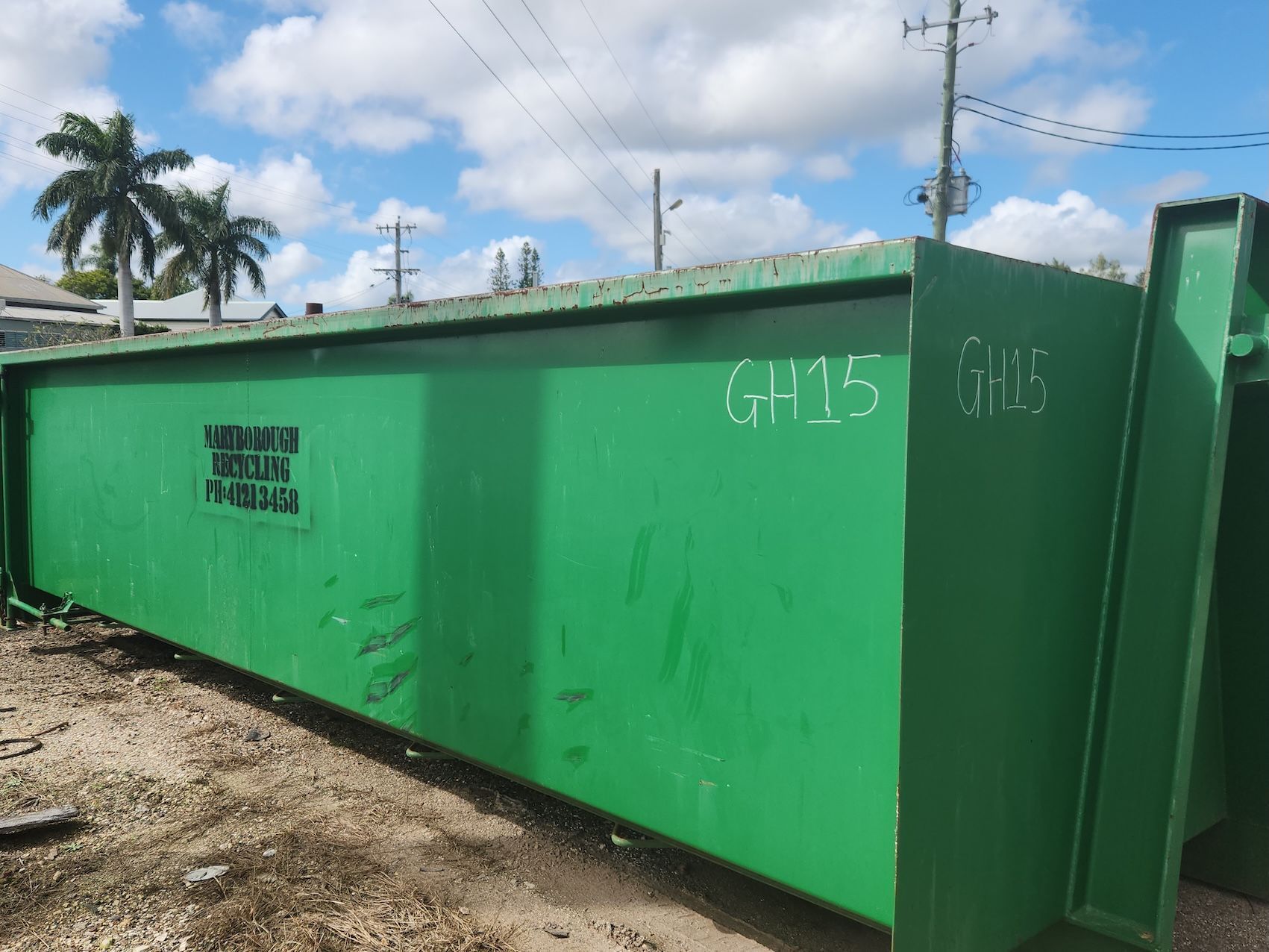 Industrial Sized Skip Bin — Maryborough Recycling in Maryborough, QLD