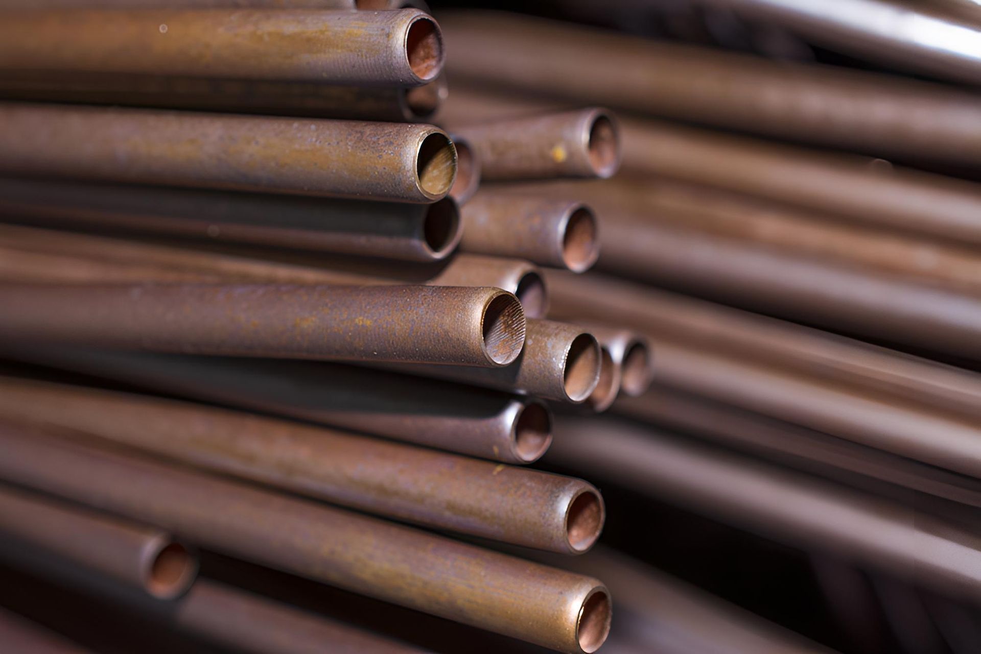 Close Up of a Pile of Metal Pipes — Maryborough Recycling in Cooloola Cove, QLD