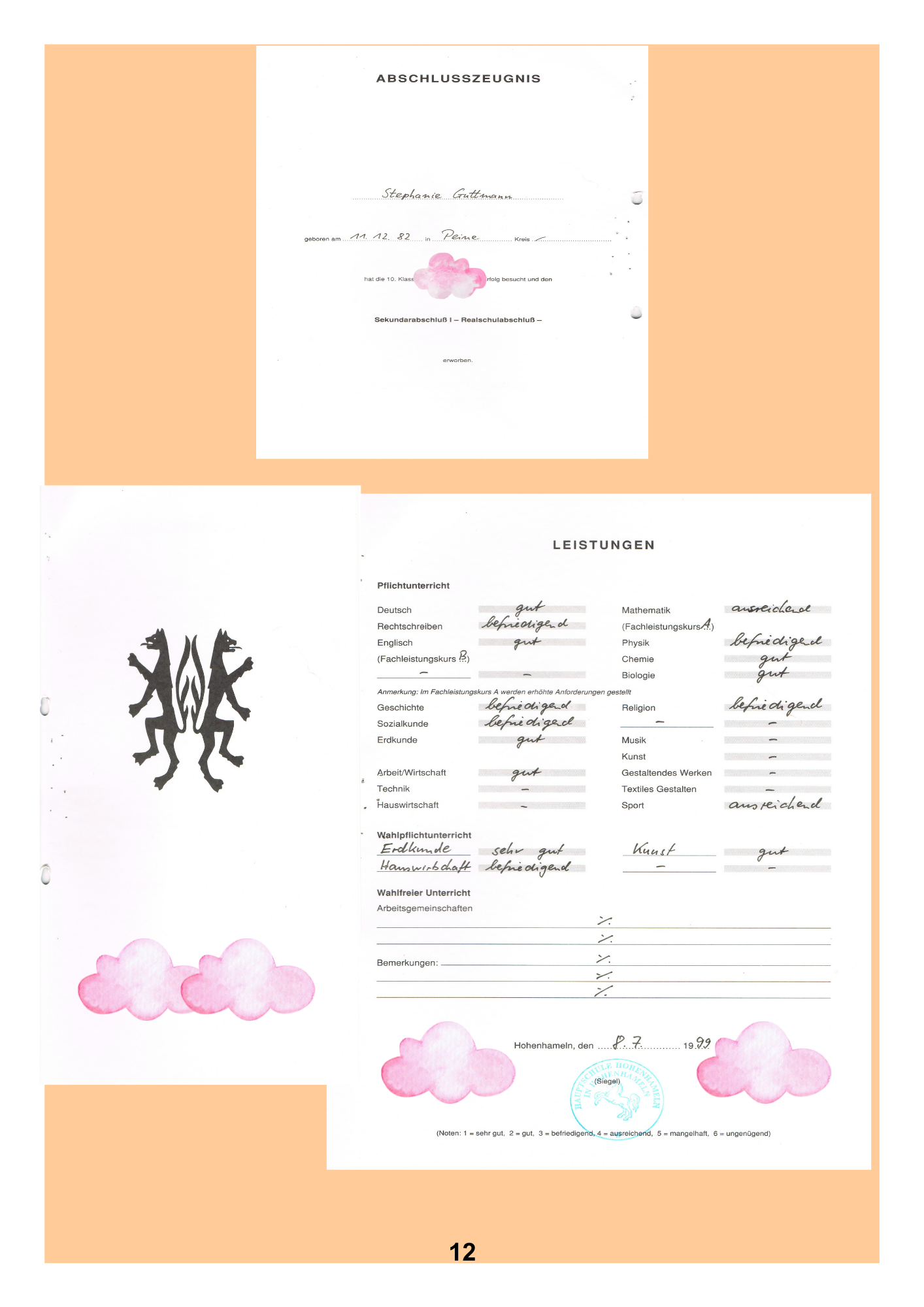 Realschulabschlusszeugnis