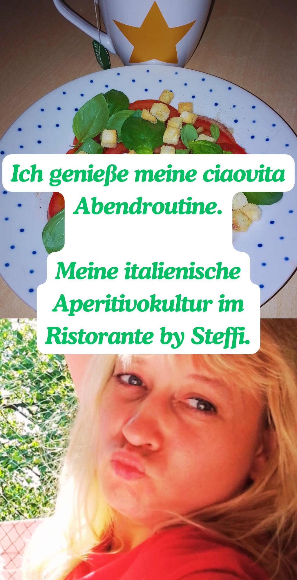 Im Sommer decke ich mir liebevoll den kleinen Tisch auf meinem Balkon.
Ich genieße die laue Sommerluft, die Geräuschkulisse meiner Stadt.
