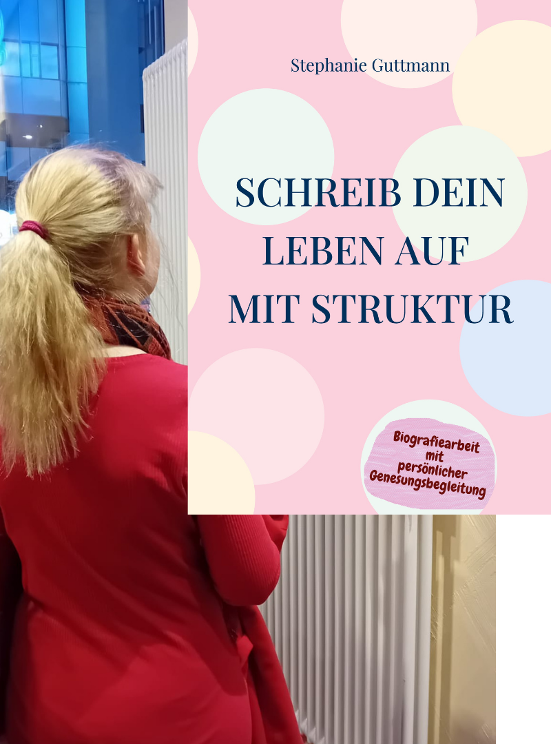 Auf dich warten 20 zielführende Schritte bis zu deiner Biografie.
Dein Leben auf 80 Seiten.
Deine Pilgerreise durch dein Leben von deiner Geburt bis heute wartet auf dich.
Ich bin deine Reisebegleiterin.
Du wirst deine Fähigkeiten, Talente und Interessen ausgraben.
Ich habe diese 20 Schritte in eine Struktur mit Routine gefasst, damit du während deiner Reise zu dir und zu deinem Leben in einem Buch als netten Nebeneffekt das süße Leben spüren und in deinem Leben verankern kannst.
Am Ziel hältst du dein Leben in einem Buch professionell gedruckt in deinen Händen.
Ich begleite dich dabei persönlich.
Du bekommst von mir feierlich eine Urkunde überreicht, sobald du da oben auf deinem Treppchen stehst.