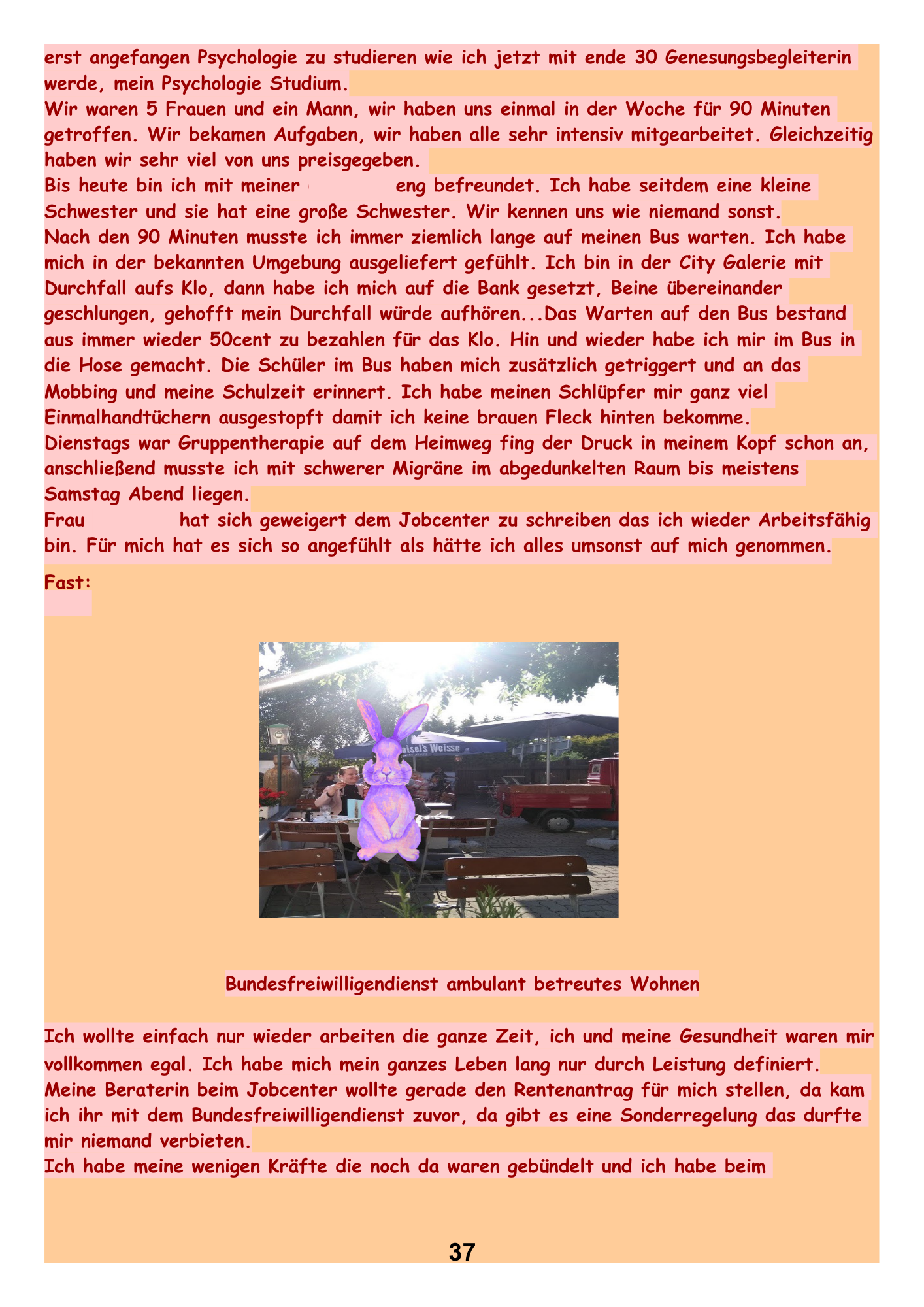 Bundesfreiwilligendienst ambulant betreutes Wohnen.