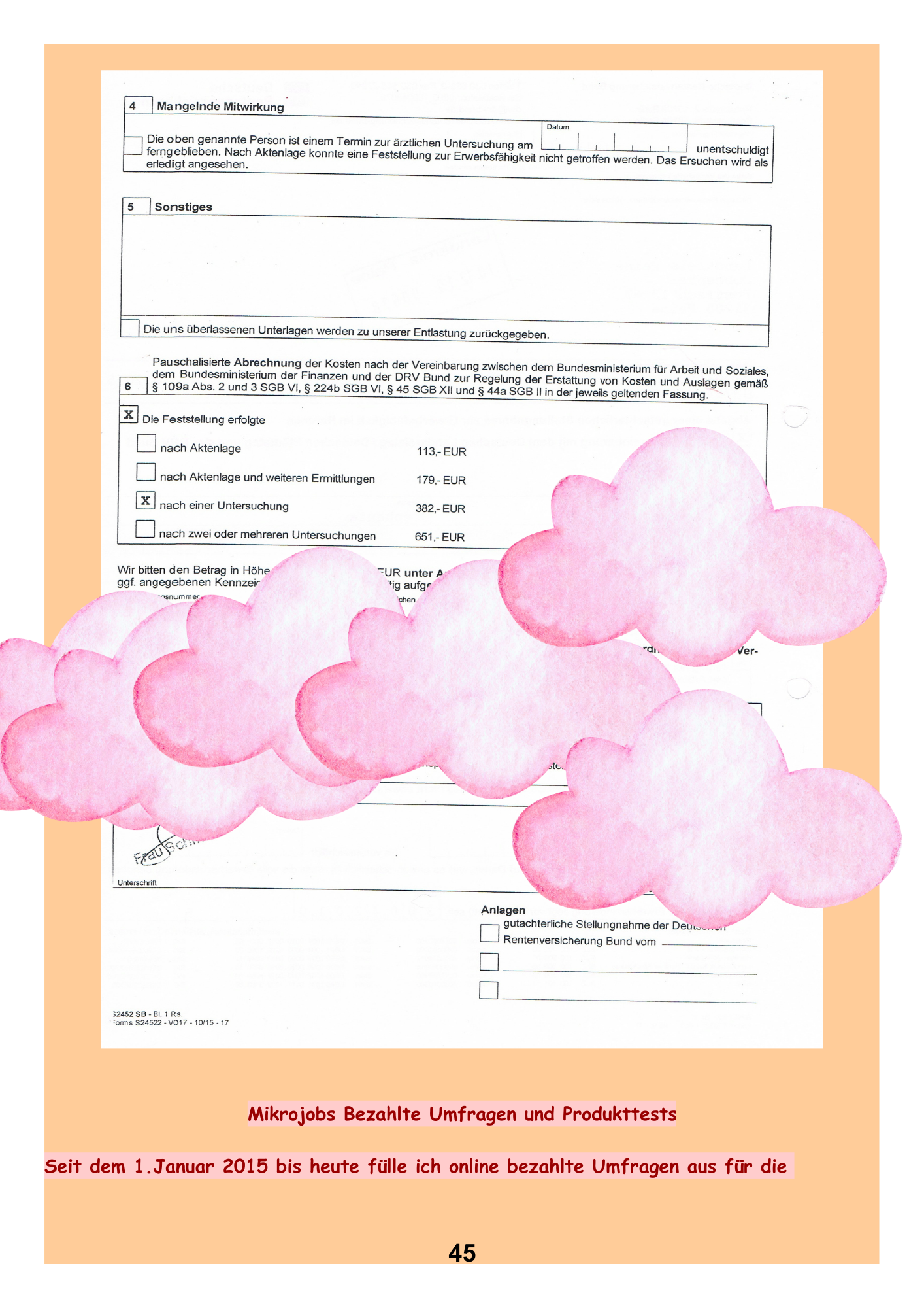 Grundsicherung wegen dauerhafter Erwerbsunfähigkeit.