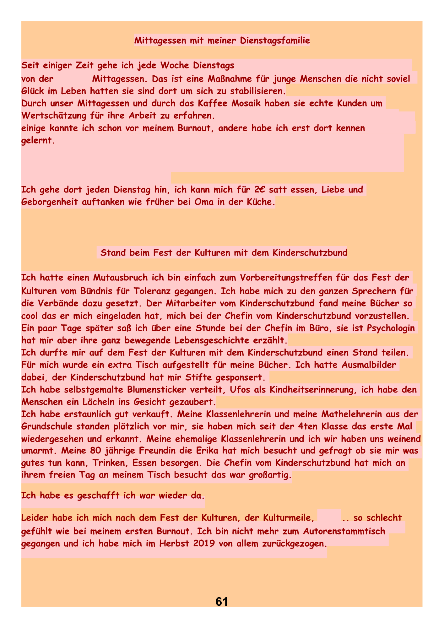 Burnout trotz Rente.