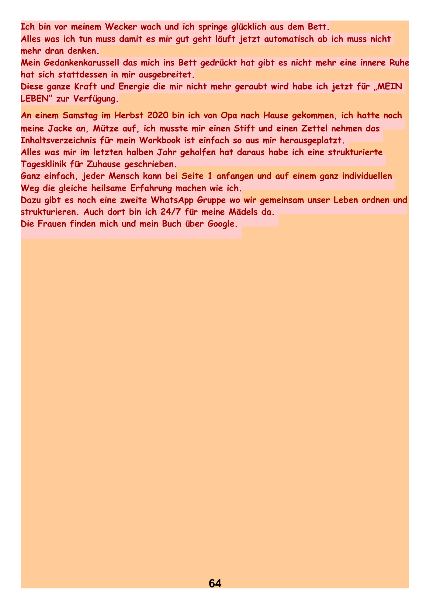 Das süße Leben lernen ohne Angst mit Tagesstruktur und Routine.