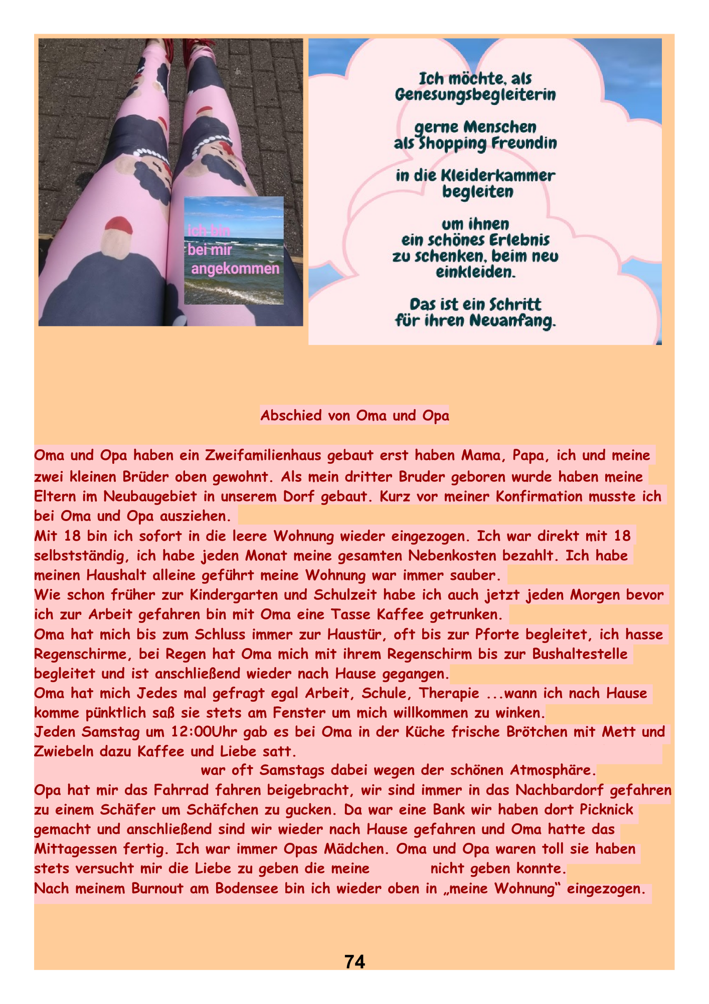 Abschied von Oma und Opa.