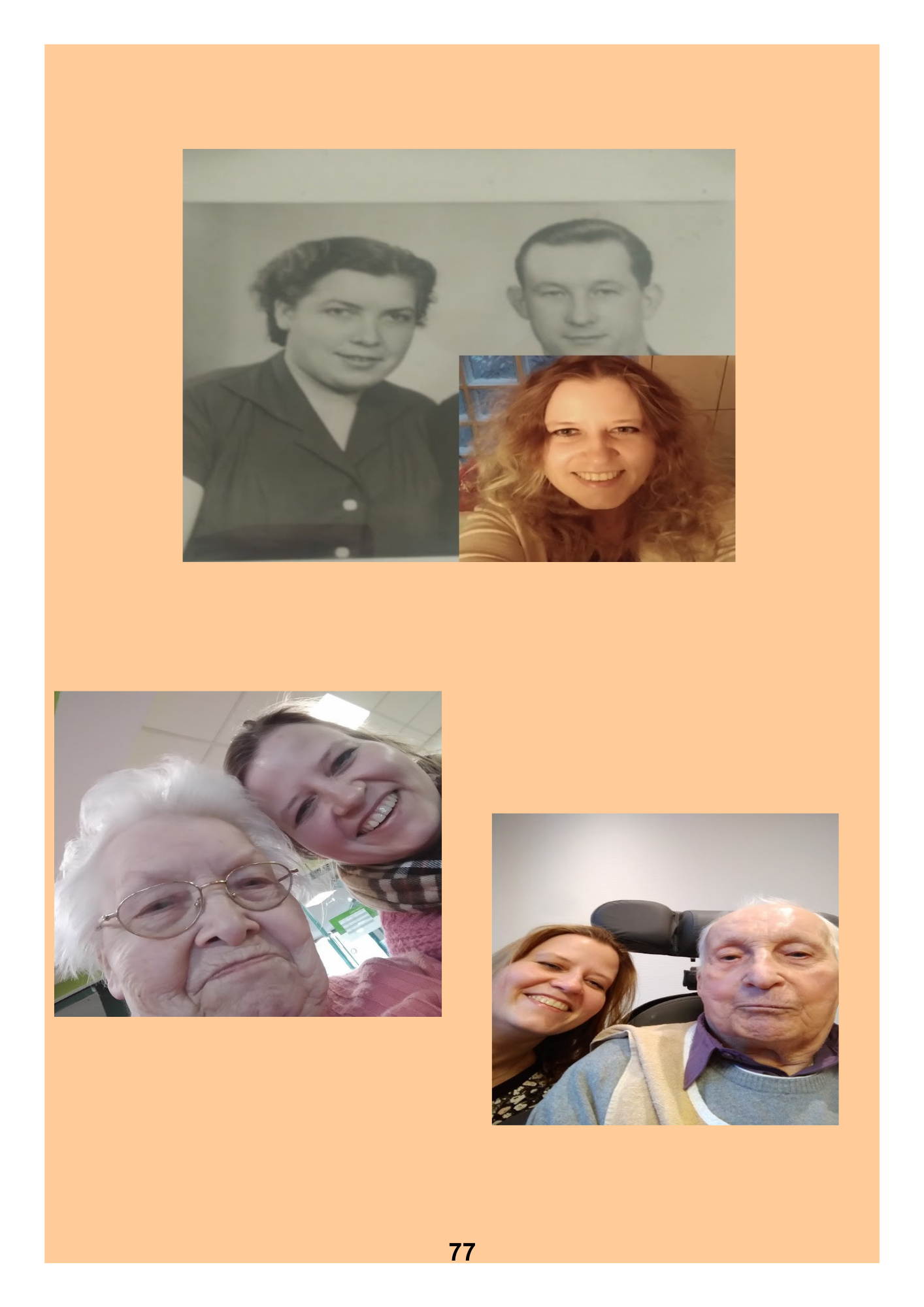 Oma, Opa und Steffi.