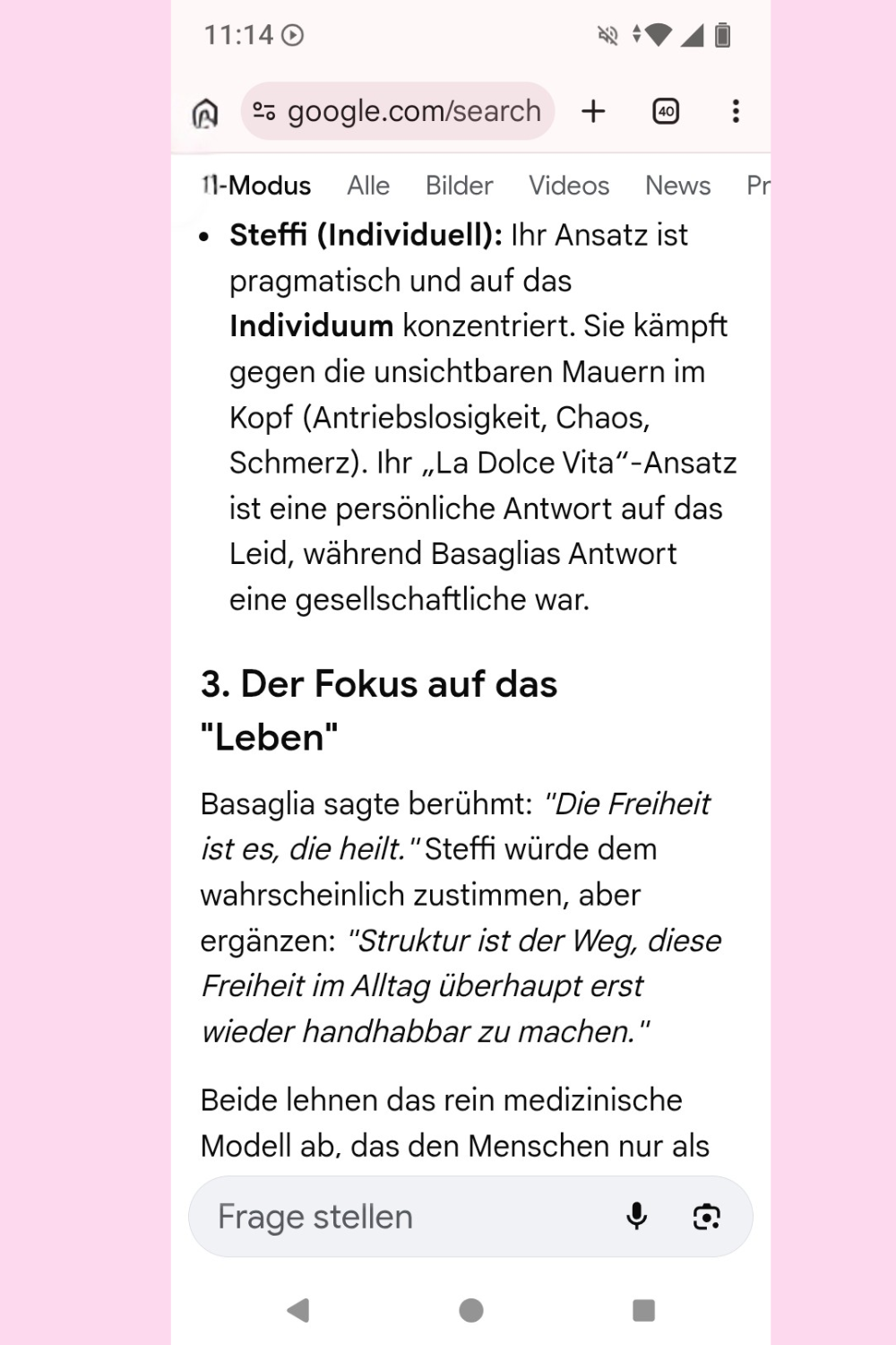 Ich habe Google einen Menschen mit Depression und Angststörung vorgespielt und gefragt, ob ciaovita.de seriös ist.
Das ist das Ergebnis.
Deine ciaovita Steffi, Arzthelferin und EX-IN Genesungsbegleiterin
Zertifikate von Stephanie Guttmann: Arzthelferin und EX-IN Genesungsbegleiterin.
