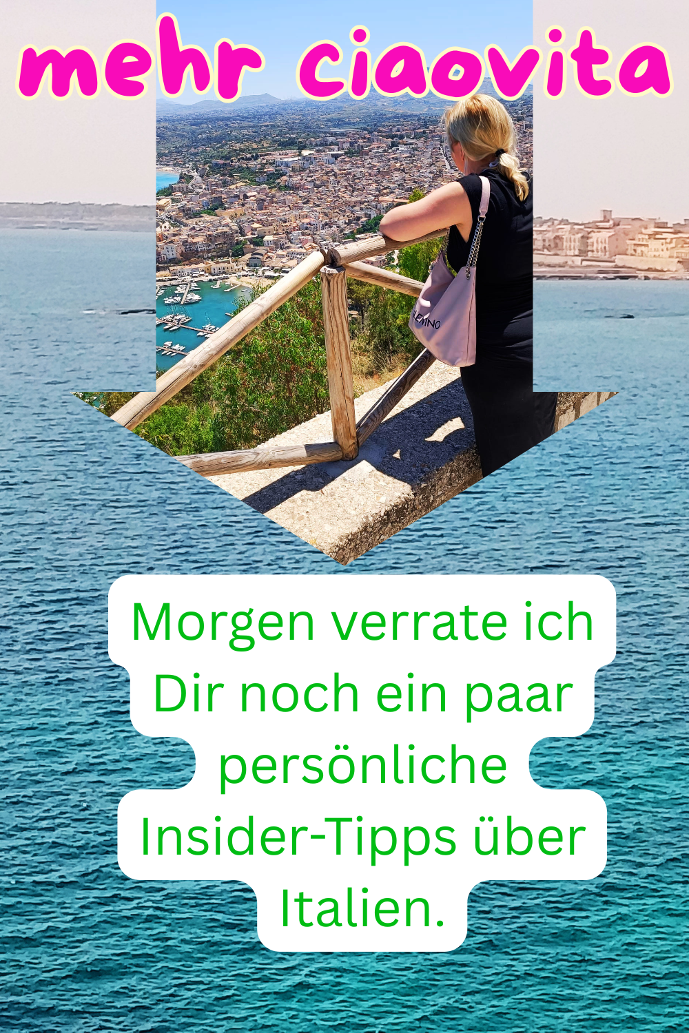 mehr ciaovita
Morgen verrate ich Dir noch ein paar persönliche Insider-Tipps über Italien.
