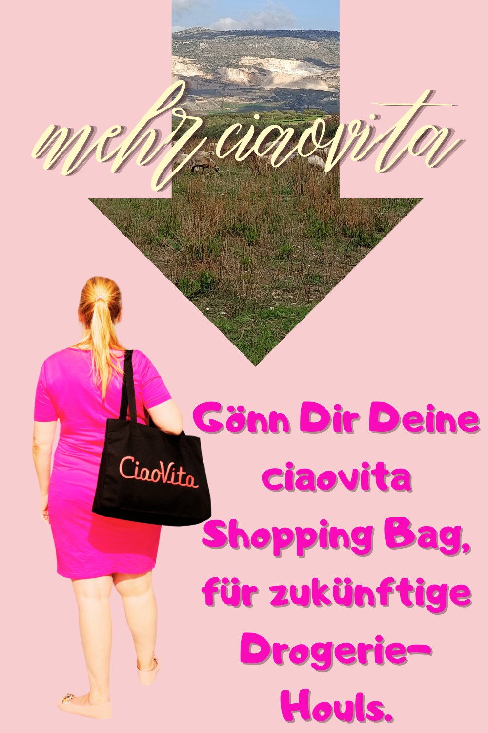 Mehr ciaovita:
Gönn Dir Deine ciaovita Shopping Bag, für zukünftige Drogerie-Houls.