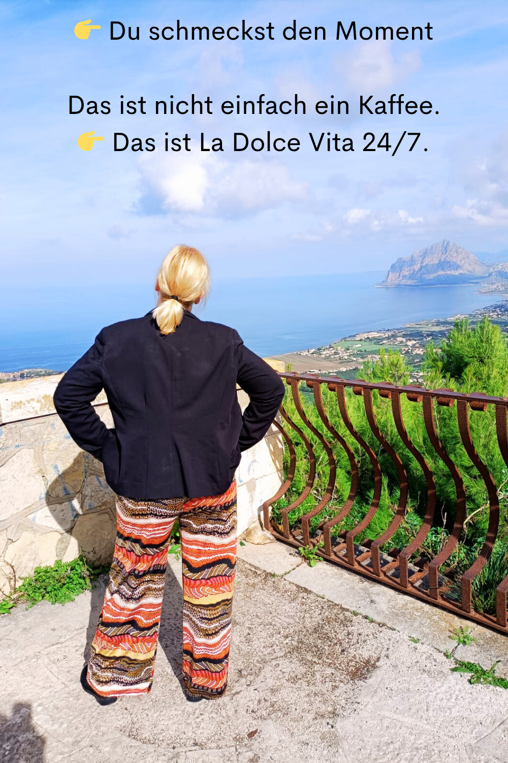 Du schmeckst den Moment
Das ist nicht einfach ein Kaffee.
Das ist La Dolce Vita 24/7.
Deine ciaovita Steffi