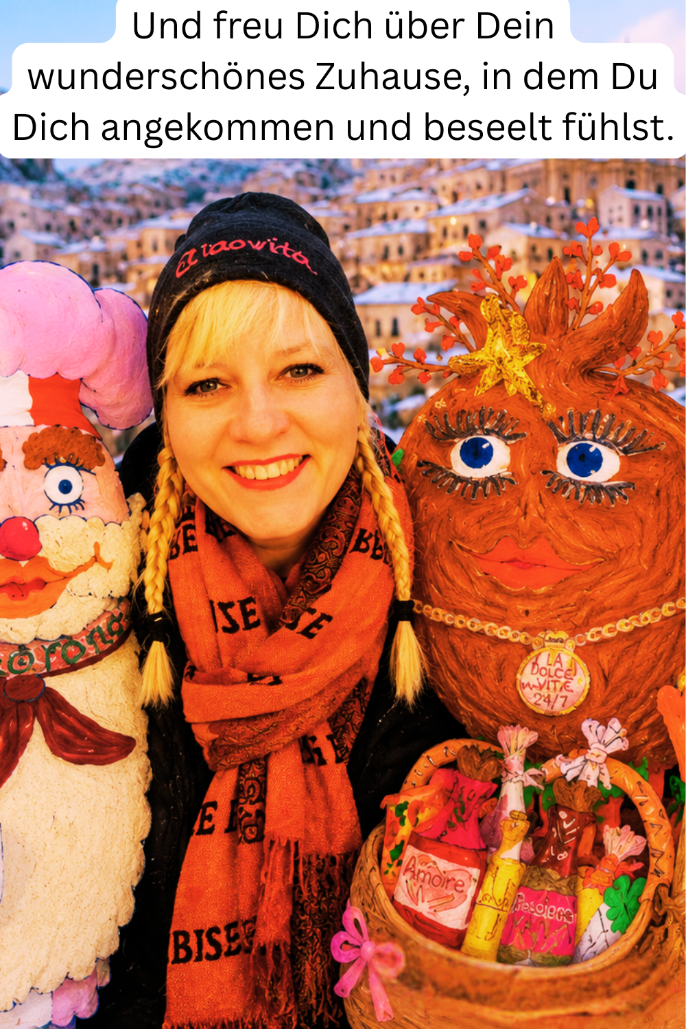Und freu Dich über Dein wunderschönes Zuhause, in dem Du Dich angekommen und beseelt fühlst.
Dein ciaovita Mediterano.
Deine ciaovita Steffi.
Deine ciaovita Befana.