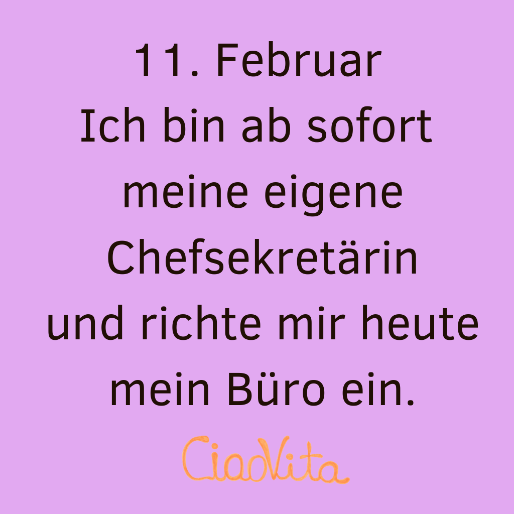 Warten, dass jemand Dein Leben organisiert? Vergiss es.
Heute wirst Du Deine eigene Chefsekretärin.