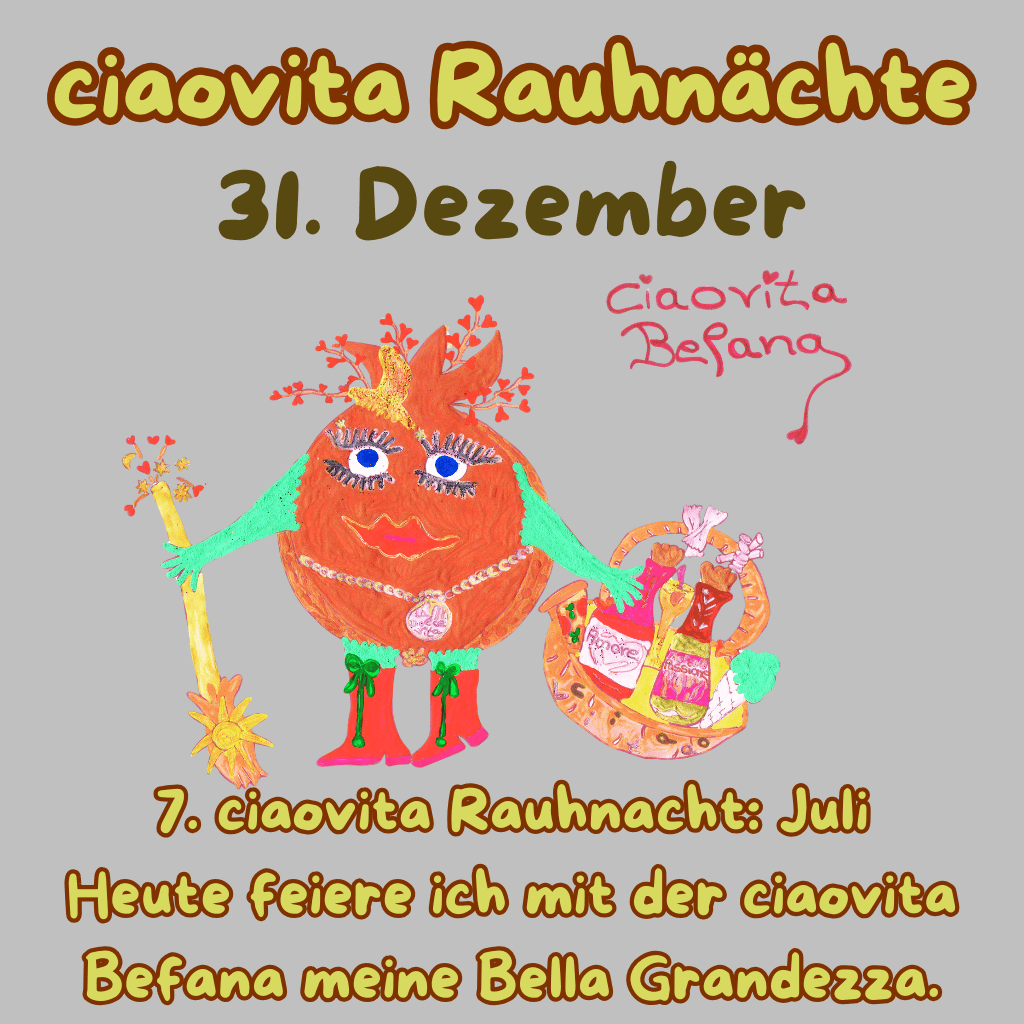 Rauhnächte 31. Dezember: 7. Rauhnacht für den Juli.