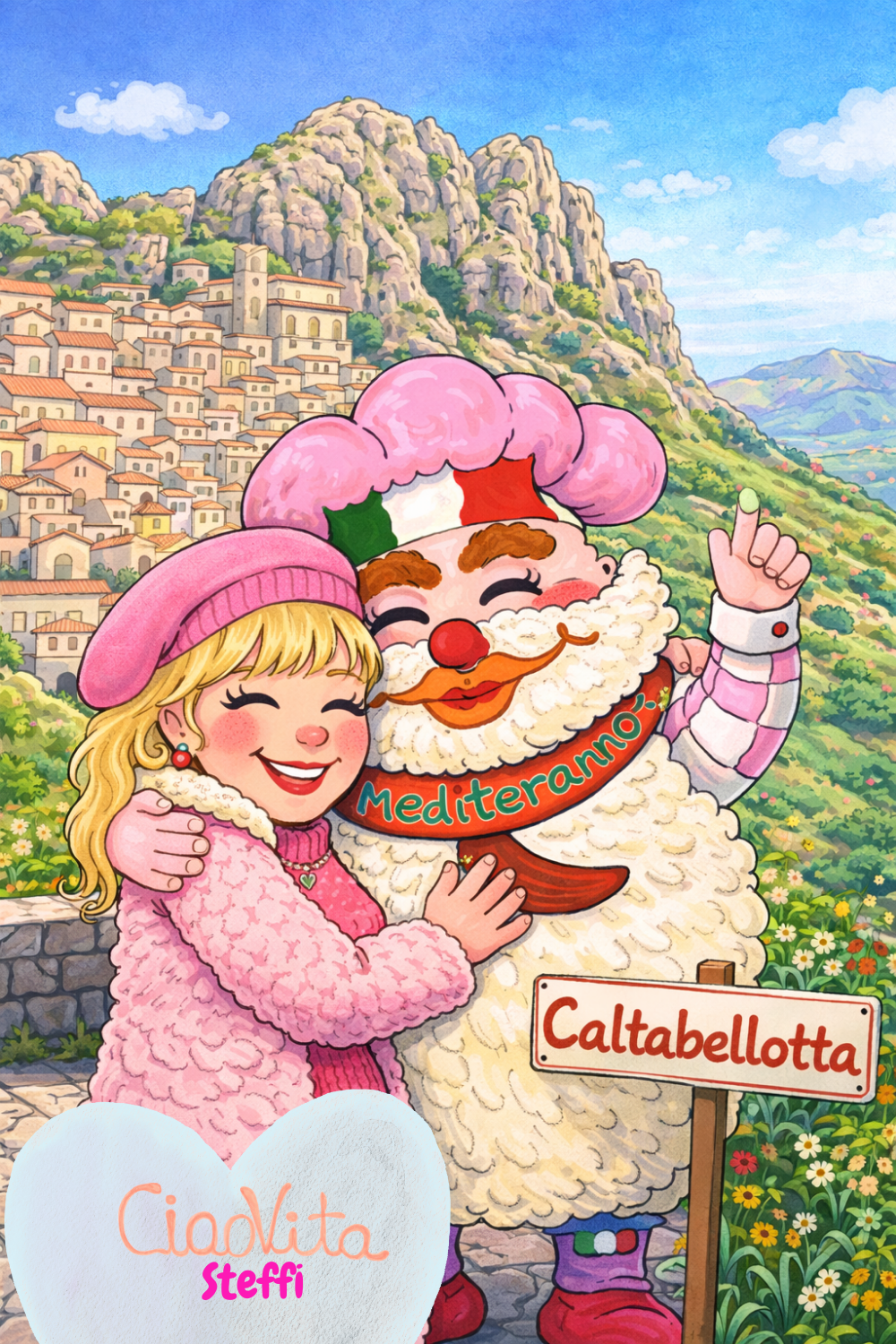 Deine ciaovita Steffi und Dein ciaovita Mediterrano in Caltabellotta.