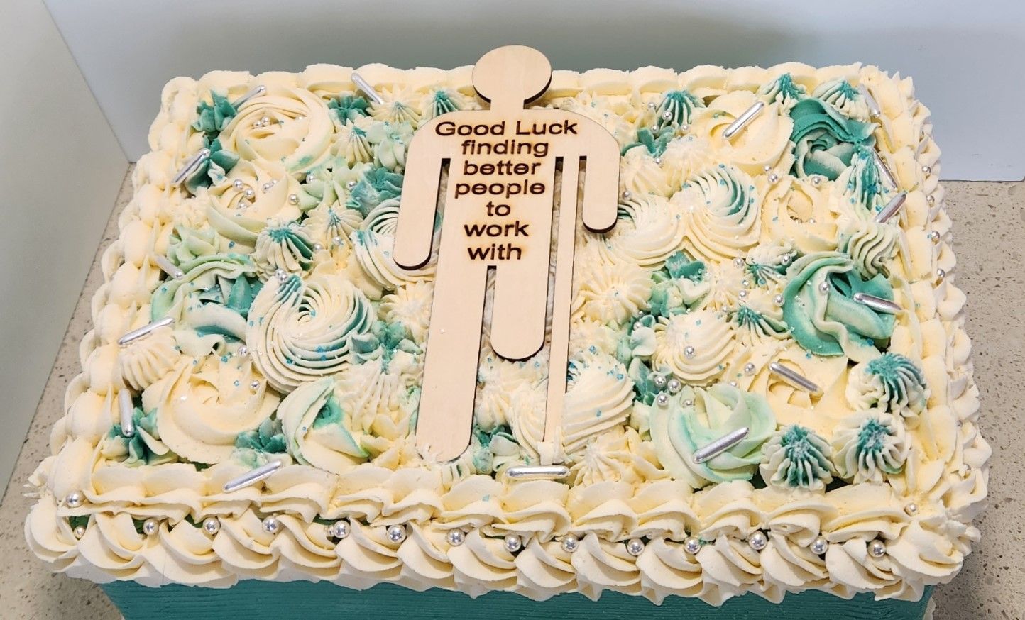 Cake with text 