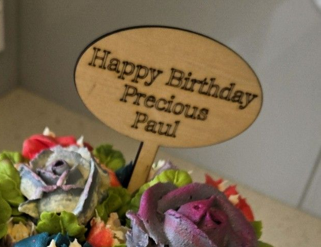 Cake topper with 