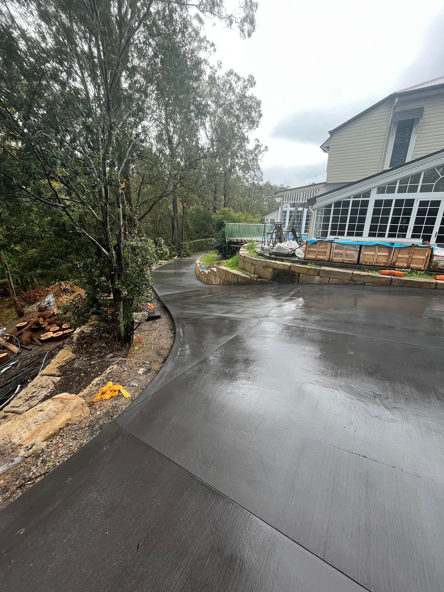 Construction Works Infront of the House | Brisbane Qld | West Side Concreting Pty Ltd