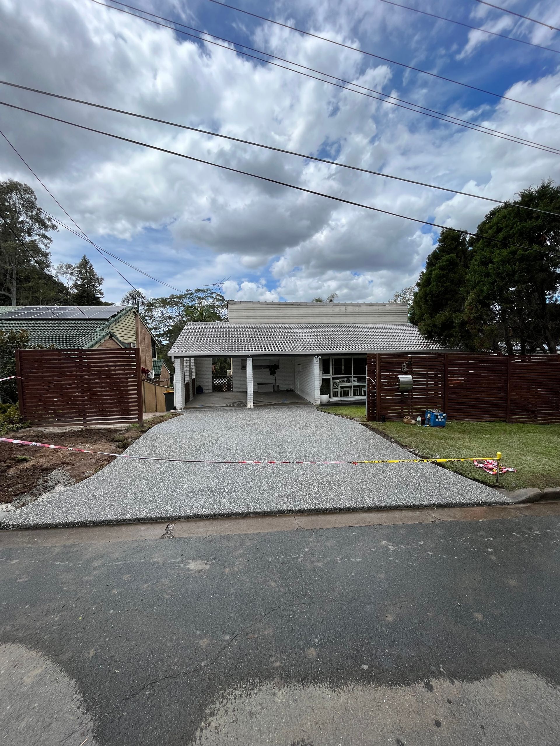 Driveways and a Navy Blue House Colour on the Back | Brisbane Qld | West Side Concreting Pty Ltd