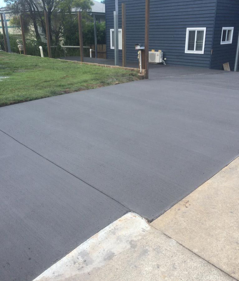 Driveways and a Navy Blue House Colour on the Back | Brisbane Qld | West Side Concreting Pty Ltd
