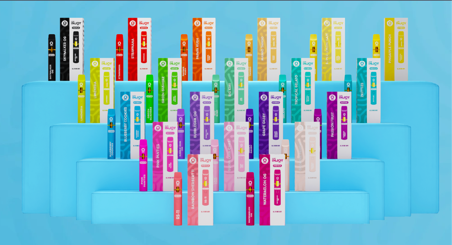 Colorful upright books arranged on blue steps against a light blue background