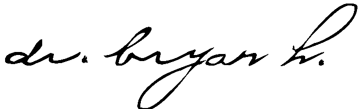 signature of Dr. Bryan Hoertdoerfer