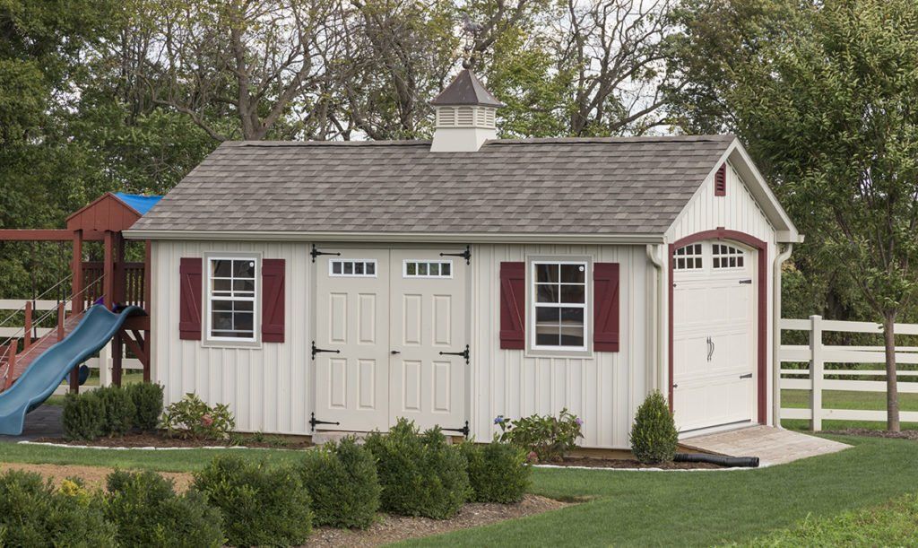 White Storage Shed — Garnet Valley, PA — Knot & Ore Outdoors