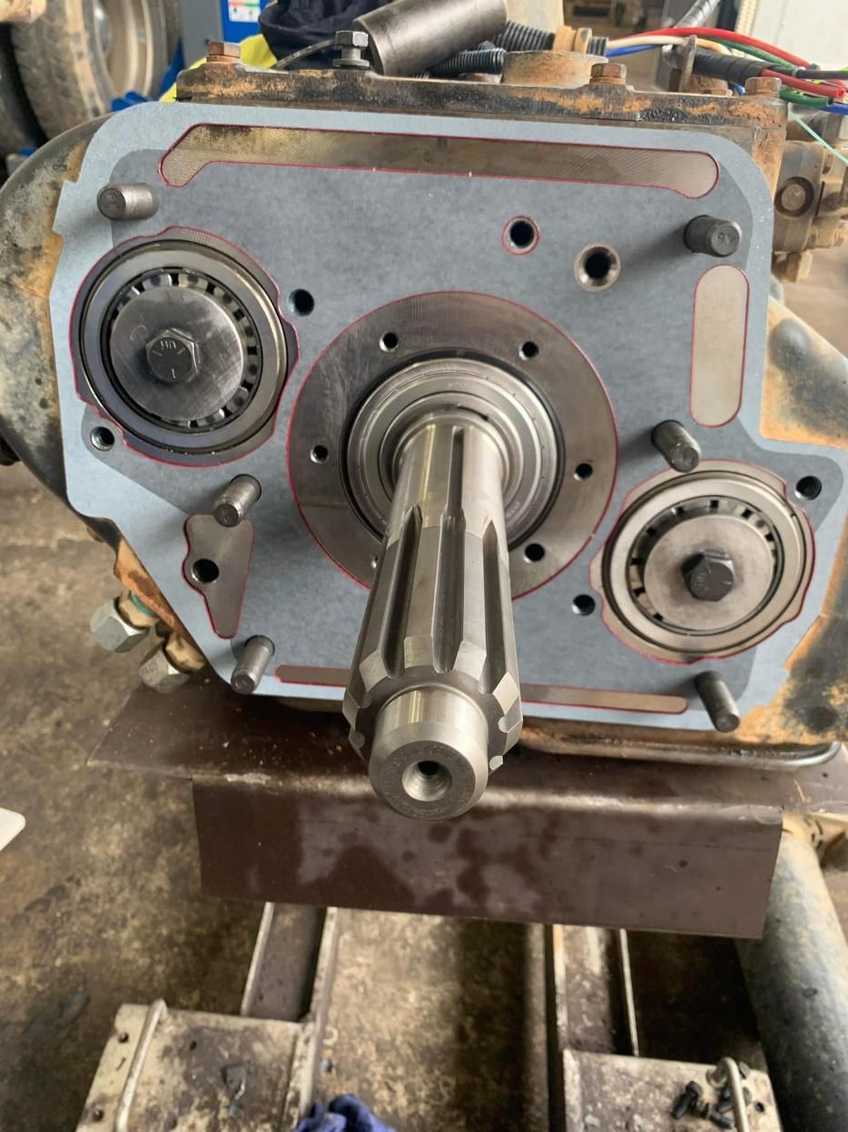 A Close Up of a Gearbox on a Table in a Garage — BDM Heavy Vehicle Repairs In Kempsey, NSW