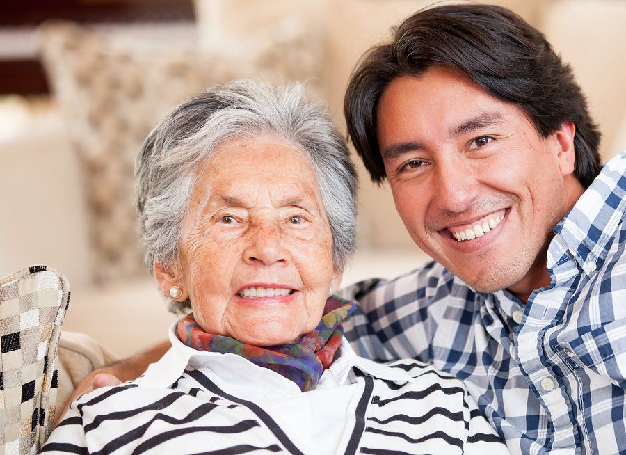 Elderly Woman and Her Son — New York — Star One Home Care
