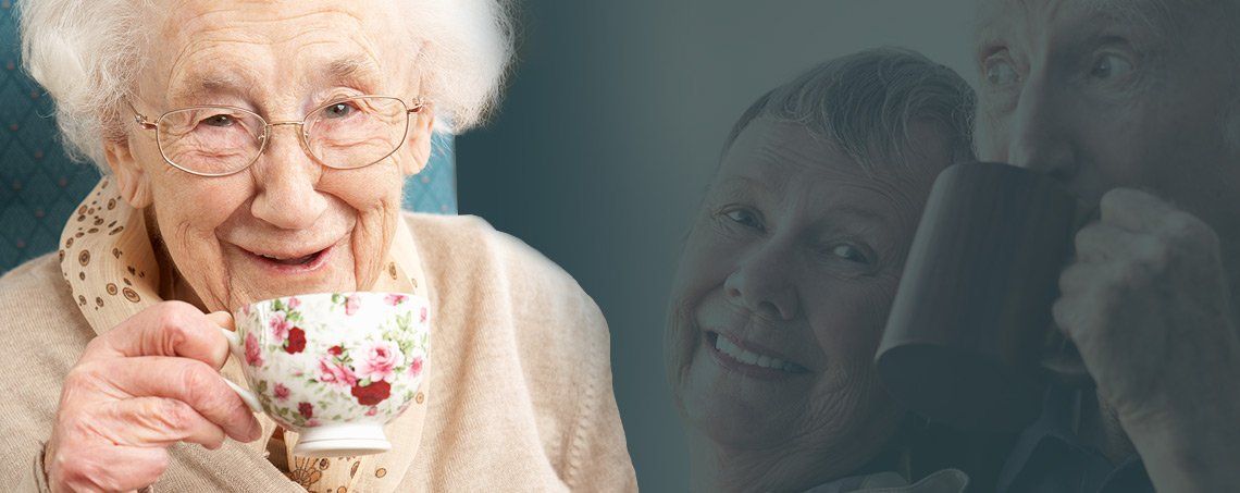 Elderly Woman Drink A Cup Of Coffee — New York — Star One Home Care Elderly Woman Drink A Cup Of Coffee — New York — Star One Home Care