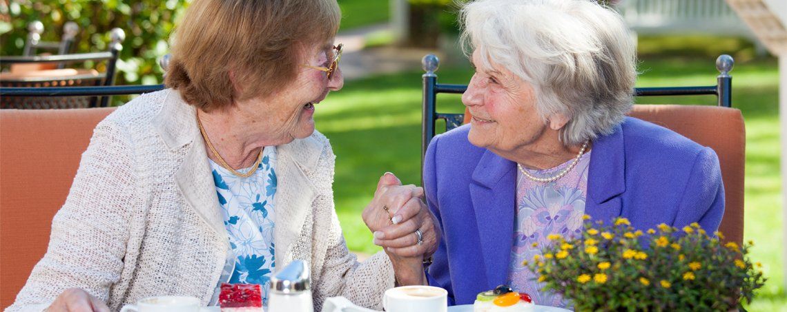 Two Elderly Woman Holding Hands — New York — Star One Home Care Two Elderly Woman Holding Hands — New York — Star One Home Care