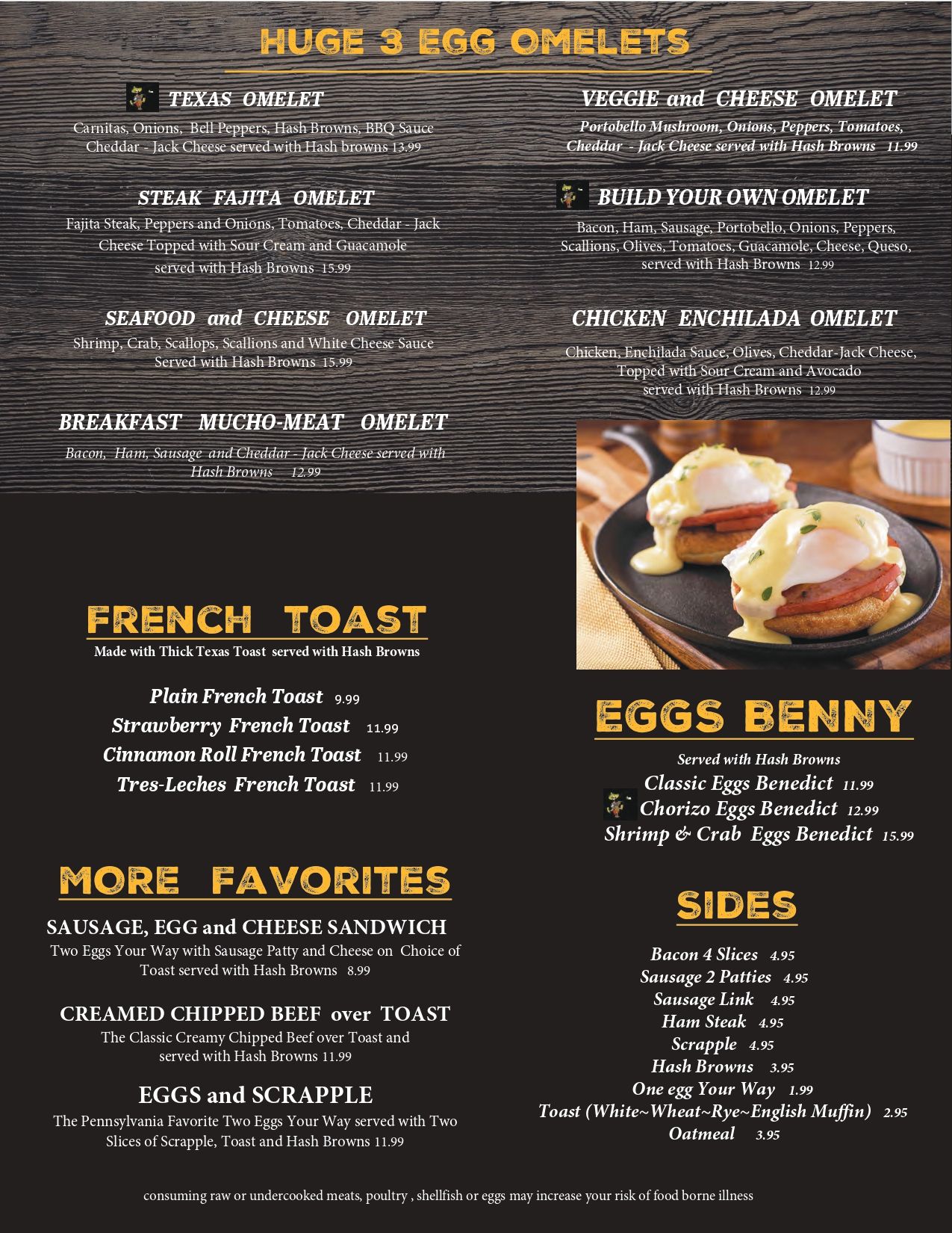 Breakfast Menu Mountain Top, PA Brass Buckle Restaurant