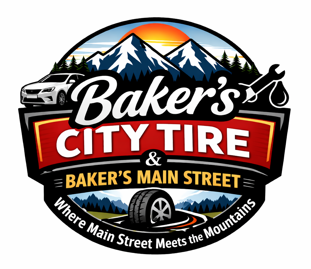 Logo for Demo Auto Repair: text with a gear icon, red and navy colors.