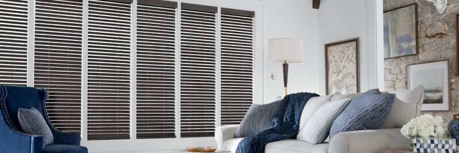 Parkland® Wood Blinds near Houston, Texas (TX) with genuine hardwood, various stains, and much more