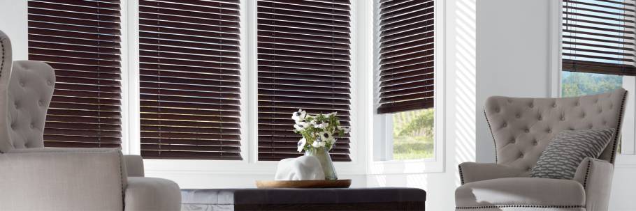 Parkland® Wood Blinds near Houston, Texas (TX), with interesting colors, various slat sizes, and more