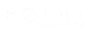 Boldt Athletics logo with a purple lightning bolt over gray text on a white background