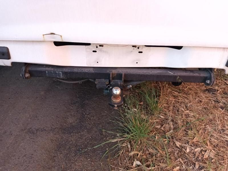 A White Truck With a Trailer Hitch Attached to It — South West 4WD Wreckers In Brisbane, QLD