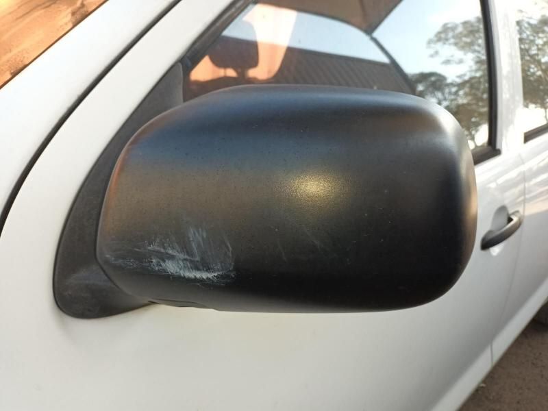 A Close Up of a Black Side Mirror on a White Car — South West 4WD Wreckers In Brisbane, QLD