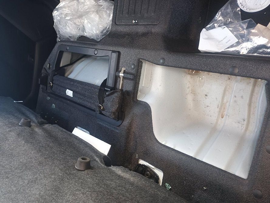 The Trunk of a Car Has Been Removed and is Empty — South West 4WD Wreckers In Brisbane, QLD